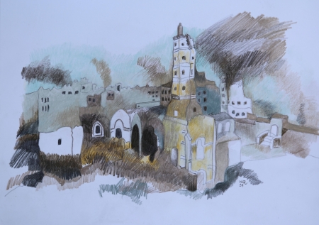 Gaza, Mosquée al-Omari - 2024 - par Wera Quintana