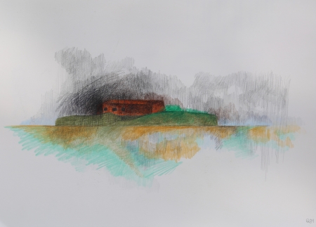 Maison abandonnée dans la lagune - 2021 - par Wera Quintana