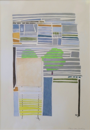 Stores sur jardin - 1983 - par Wera Quintana